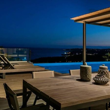 Color Villas-New Villa Green At Trapezaki With Private Pool Mousata Luaran gambar