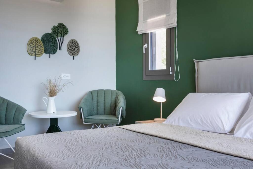 Color Villas-New Villa Green At Trapezaki With Private Pool Mousata Luaran gambar